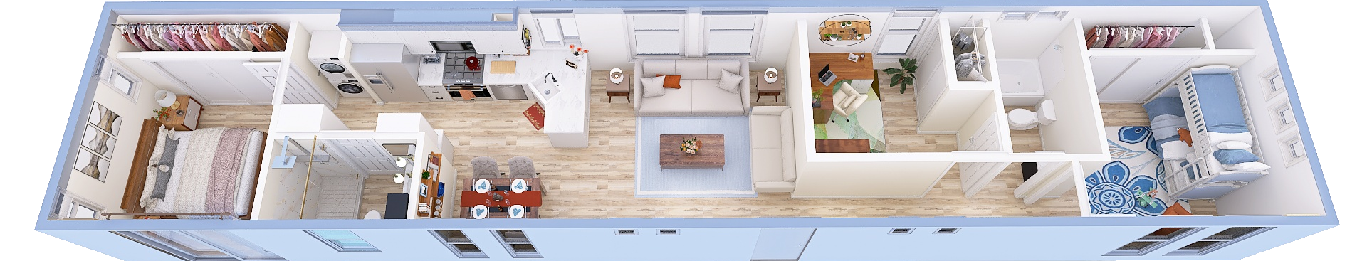 3 Bedroom Tiny Home ADU • 3d 3 bedroom 1 3d 3 bedroom 1