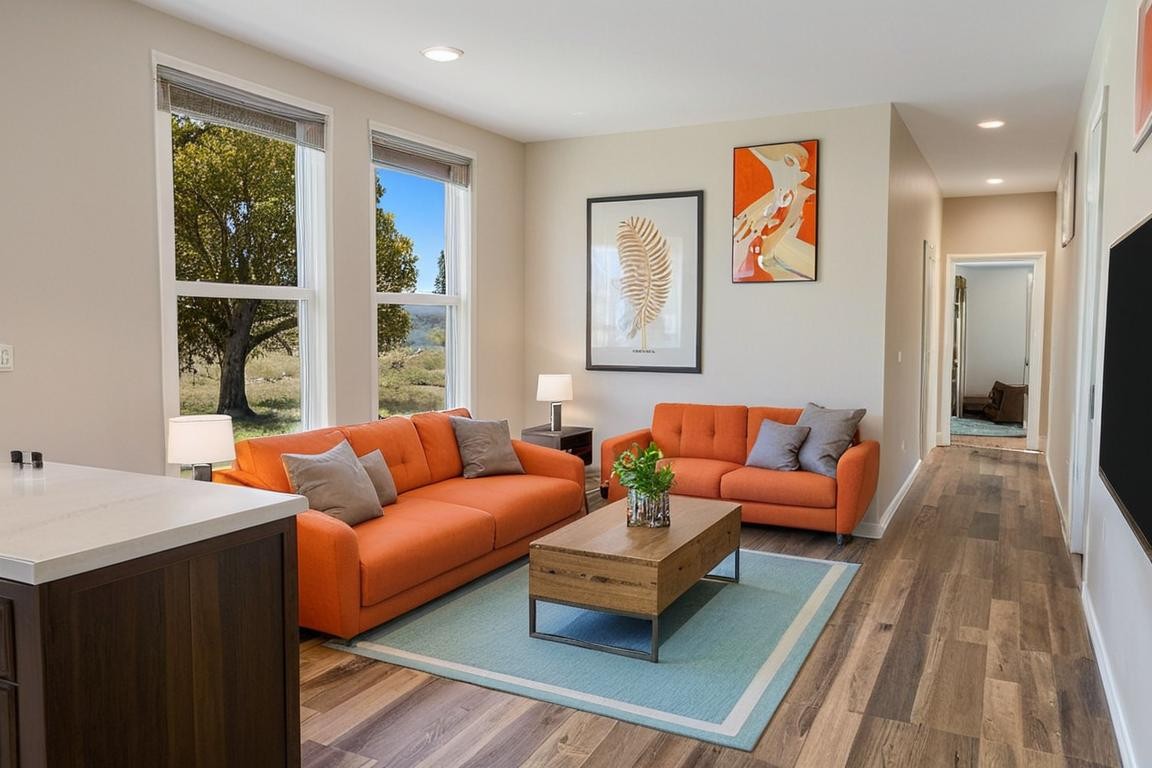 3 Bedroom Tiny Home ADU • Modern Living Room in 3 bedroom Modern Living Room in 3 bedroom