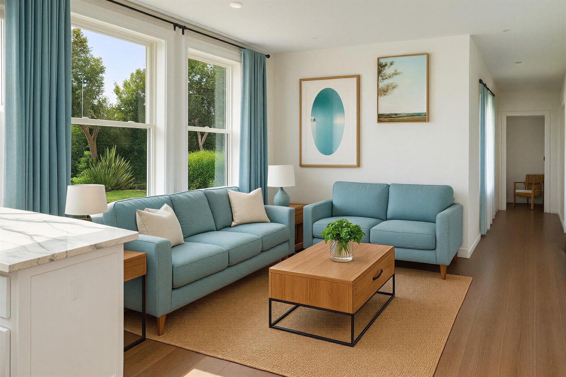 Living Room Blue